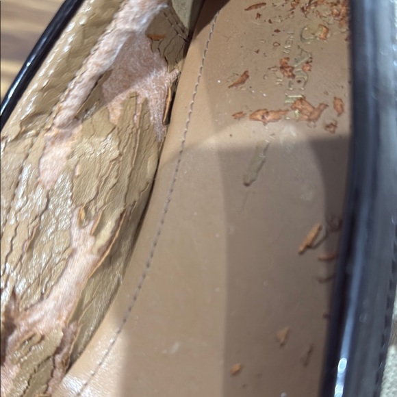 Coach Tan and Brown Leather Loafers with Chain Detail - Picture 4 of 7